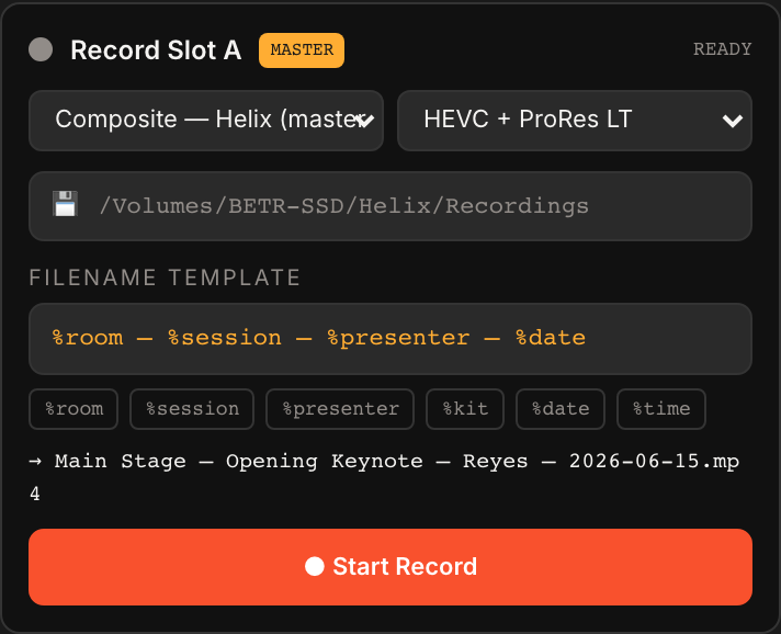Auto-recovery + record